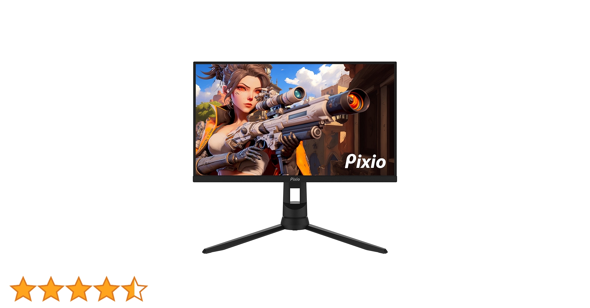 Pixio Monitor de jogos PX248 PRO 61.0 cm 165Hz FHD 1080p 1ms GTG